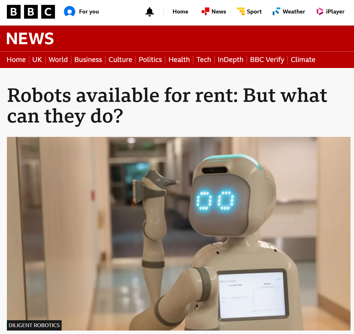 Screenshot of ‘Affordable for far more people’ – the rise of robot rentals and subscription plans